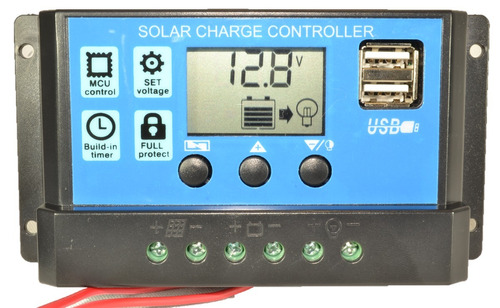 Regulador Panel Solar 20a Ltc Electronics Lcd + Usb Ef