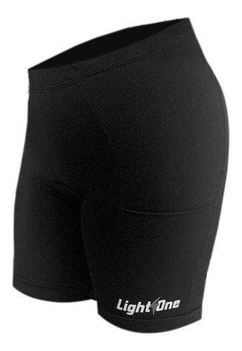 Imagem 2 de 8 de Bermuda Ciclismo Lightone Feminina Forro Gel Confort Bolso