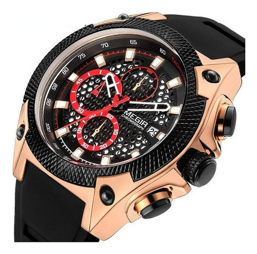 Relojes De Cuarzo Impermeables Megir Sports Chronograph