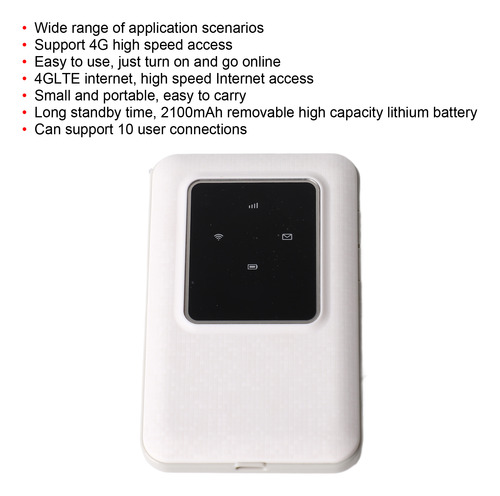 Tarjeta De Internet 4g, Punto De Acceso Wifi Móvil Lte, 10 C