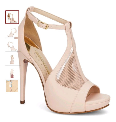 Zapatillas Andrea Nude Red Saldo Altas 