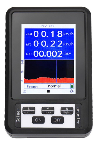 Detector De Radiación Nuclear Con Contador Geiger Digital