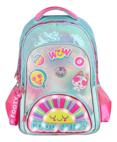 Mochila Escolar Espalda Nena 18 Pulgadas Sunshine Footy