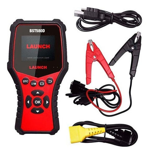 Probador De Baterías Y Sistema De Carga+ Obd2 Launch Bst580d