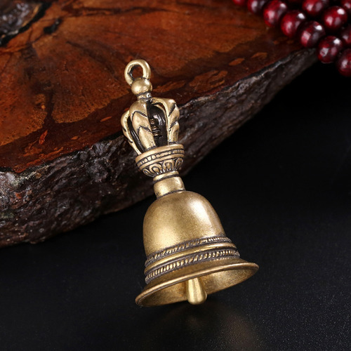 Imagen 3 de 10 de 2 Campana Artesanal Decorativa De Metal - Tamaño: 4.8x2.3cm