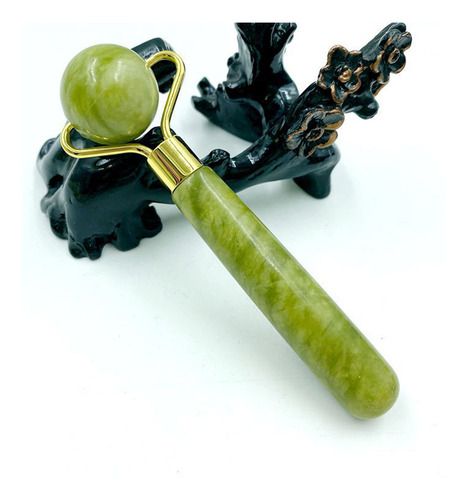 Jade Roller Kit: Masajeador Facial Natural Y Raspador Para M