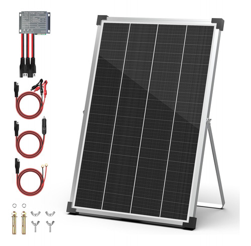 Kit De Panel Solar De 30 W 12 V - Mantenedor De Bateria De C