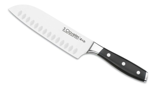 Cuchillo 3 Claveles 1536 Santoku Alveolado Toledo 18 Cm