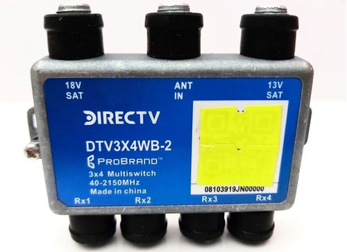3 Multi Switch Directv Aspen Satelital Dtv3x4wb 40-2150 Mhz 