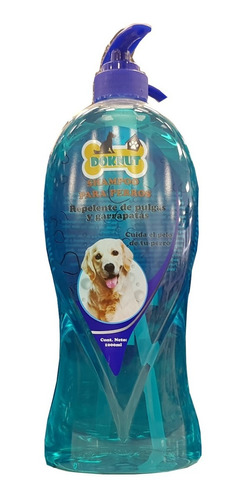 Shampoo Para Perros 1 Litro, Repelente Pulgas Y Garrapatas.
