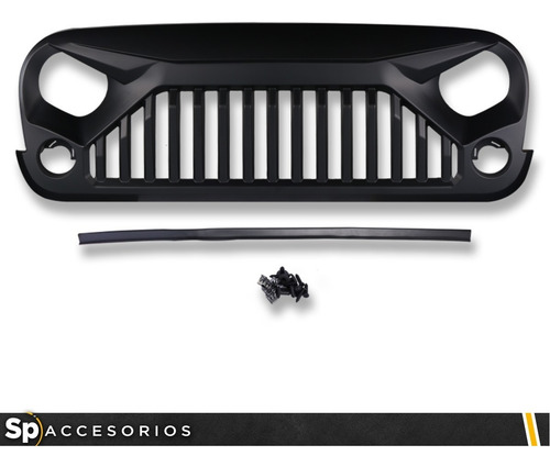 Imagen 2 de 8 de Parrilla Angry Enojada Jeep Wrangler 2007/2017 Jk Frente