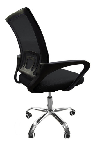 Silla de escritorio Kingsman 30023 ergonómica  negra con tapizado de mesh