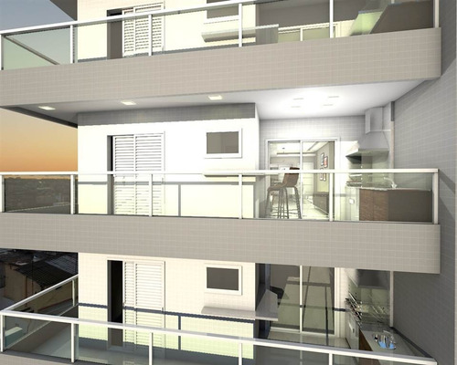 Imagem 2 de 13 de Apartamento, 2 Dorms Com 63 M² - Aviação - Praia Grande - Ref.: Bdexp358 - Bdexp358