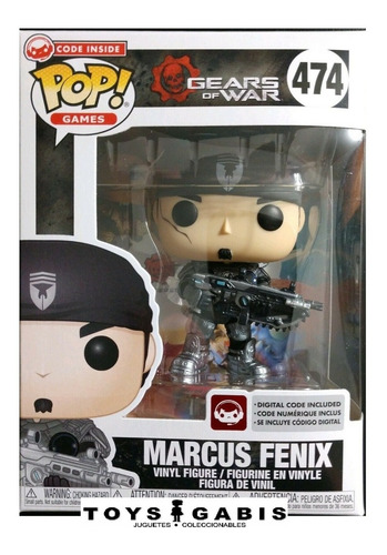 Funko Pop Gears Of War Marcus Fenix 474 Con Codigo Digital