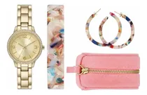 Comprar Set De Reloj Geneva Con Detalles De Cristal Para Mujer
