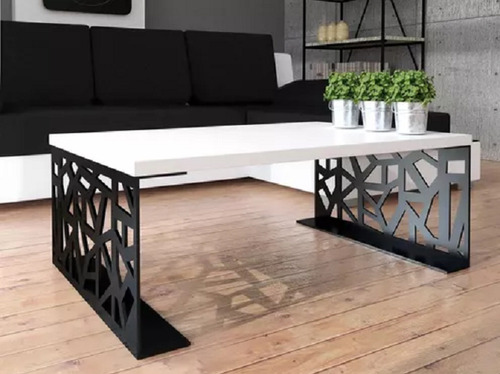 Mesa De Centro Minimalista De Acero