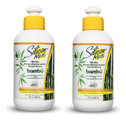 Silicon Mix Bambu Leave-in 8oz  Paquete De 2 
