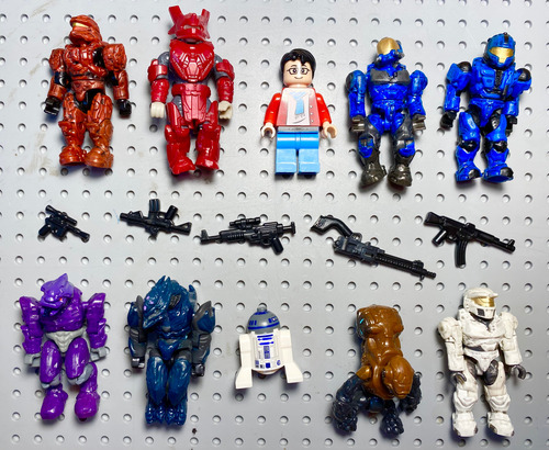 Megabloks Mega Construx Halo Lote Mix Figuras (67) 1 Halo (Usado)