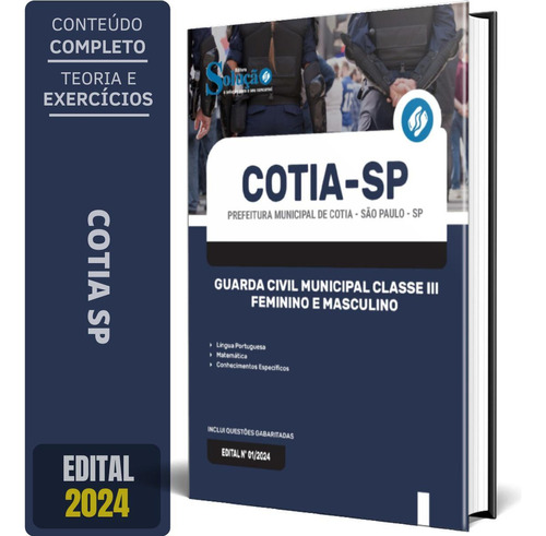 Apostila Prefeitura Cotia Sp 2024 Guarda Civil Municipal