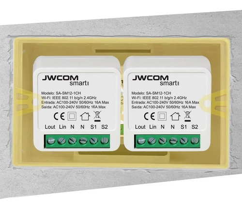 Interruptor Wifi Mini 16a Smart Funciona Com iPhone Siri Ios