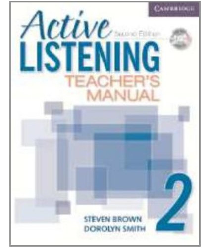 Libro Active Listening 2 Teacher's Manual With Audio Cd De V