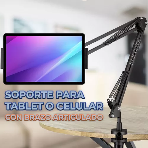 Soporte de Mesa Articulado para Tablet con Base Pesada