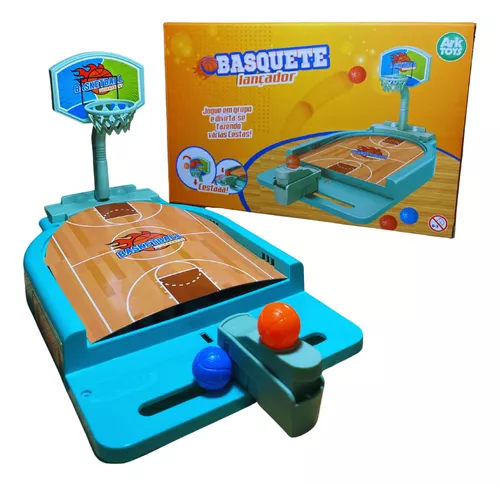 Mesa de mesa de madeira jogo de tabuleiro basquete dedo mini