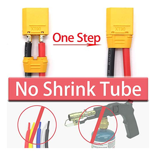 Conector Makerdoit Xt90 Con Tapa Para Puntos De Soldadura (1