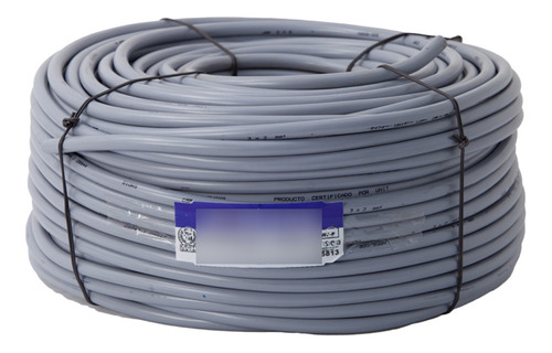 Cable Superplástico Gris - 3 X 2 Con Tierra