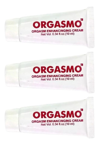  Lubricante 3pz  Orgasmo Crema Tipo Gel Estimulante 10 Ml