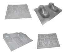 Comprar Moldes Plasticos Para Jabones Y Artesanias X 4 Unidades.