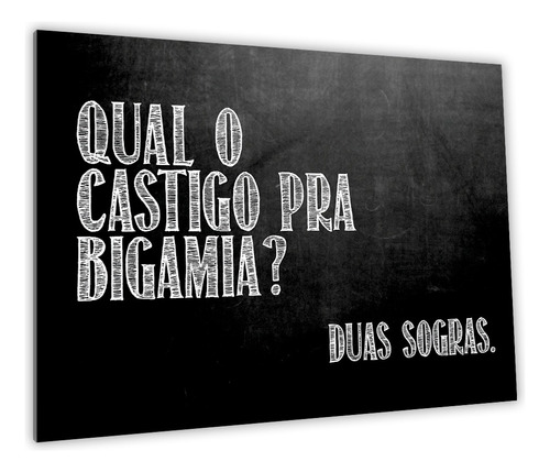 Quadro Para Decoração Frase Sogra Castigo