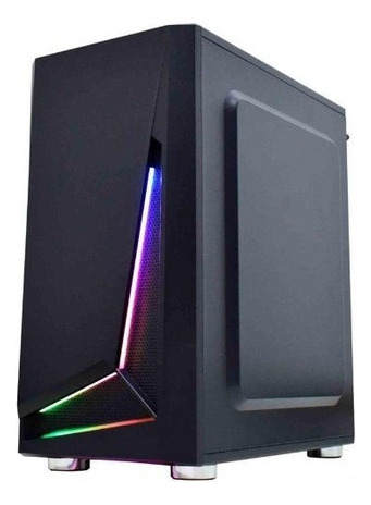Armario K-mex Hawk Ii CG01kt Rgb Mid Tower Atx Gamer, negro