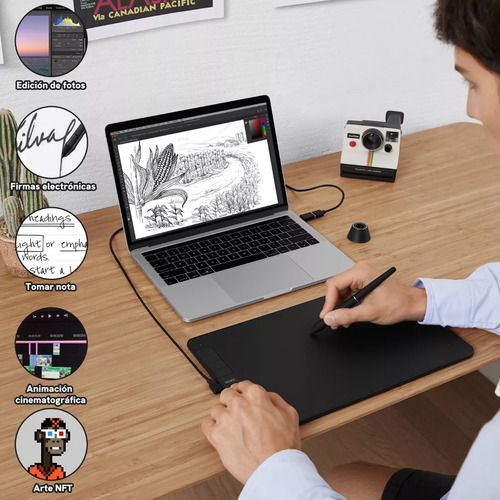 Qmx Tablero Digital Gráfico De Dibujo A Mano Veikk Vk1060