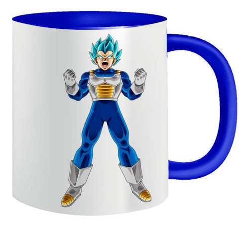 Caneca De Porcelana Do Dragon Ball Z Vegeta Transformações