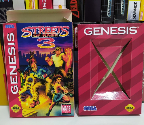 Streets Of Rage 3 - Box Do Jogo (mega Drive) (genesis)