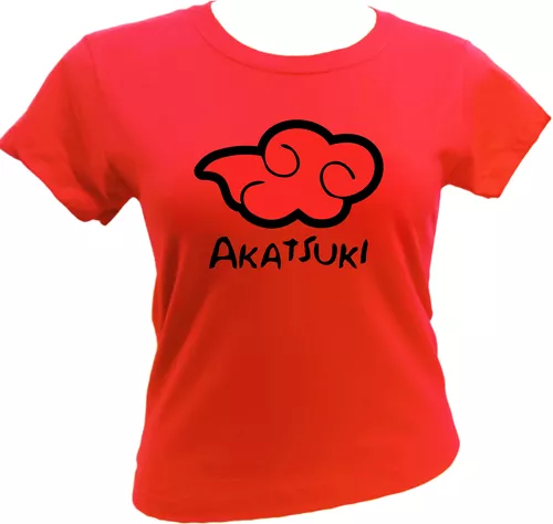 Camiseta Vermelha - Nuvem Akatsuki