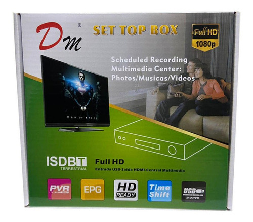 Sintonizador Tvd Isdb-t Digital Compatible Con Hdmi Usb Rca