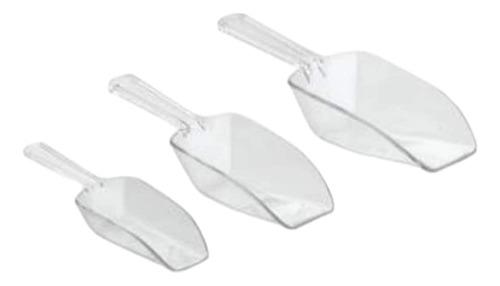 * Kit 3 Cucharas Acrilico Candy Bar Dulces Chocolate Botanas