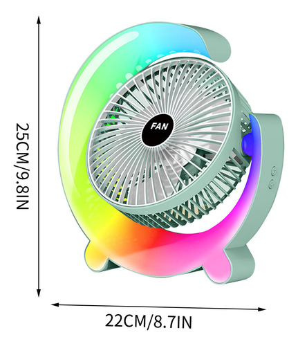 Ventilador De Escritorio Doméstico Con Carga Usb A Color Run