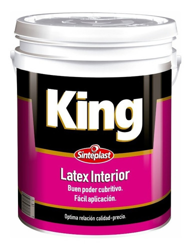  King  Interior De Sinteplast | Blanco Mate | 4lt