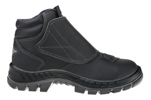 Bota Motociclista Marluvas De Couro C/ Velcro - 50b22 Cav Bp