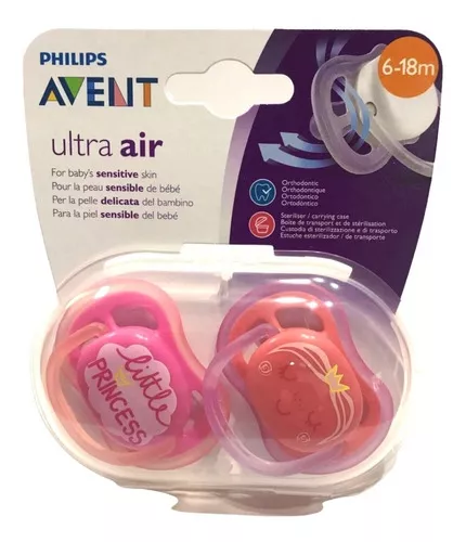 Chupetes Philips Avent Ultra Air 6-18meses X2 Uni I Color Varón