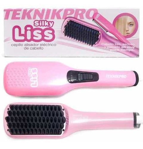 Cepillo Alisador Teknikpro Silky Liss Planchita Plancha Pelo