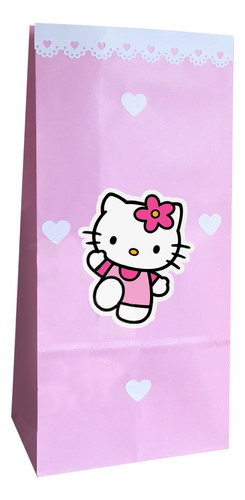 10 Sobres Golosinas Hello Kitty Souvenir Cumpleaños 