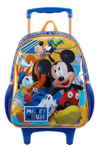 Mochila Com Rodinha M Tam 14 Mickey Mouse X1 Xeryus - 11591