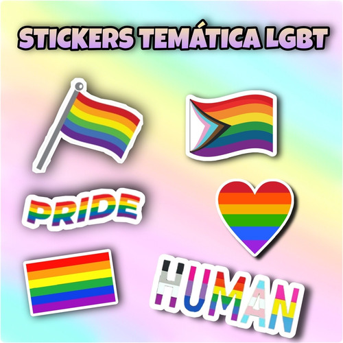 Stickers, Calcos, Resist Al Agua, Gay, Lgbt, Pack De 10 Unid