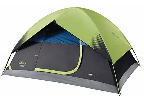 Carpa Coleman Sundome 4p Dark Room Verde Negro 274x213x148cm