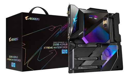 Tarjeta Madre Gigabyte Z590 Aorus Xtreme Waterforce Gaming Color Negro