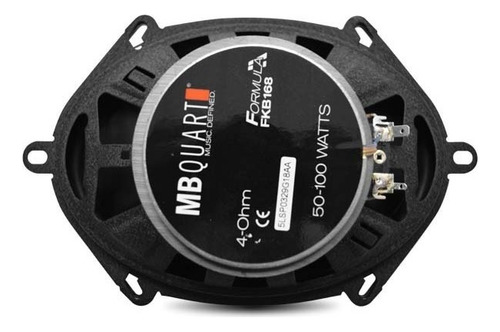 Set De Bocinas De 5x7 / 6x8 PLG Mb Quart Fkb168 50w / 100w Color Negro